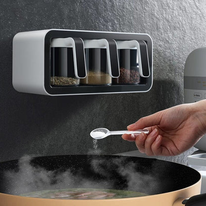 No-Hole Wall-Mounted Spice Box