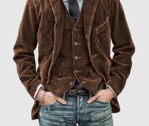 Sealgair Hume™ | Vintage Cord Blazer & Weste