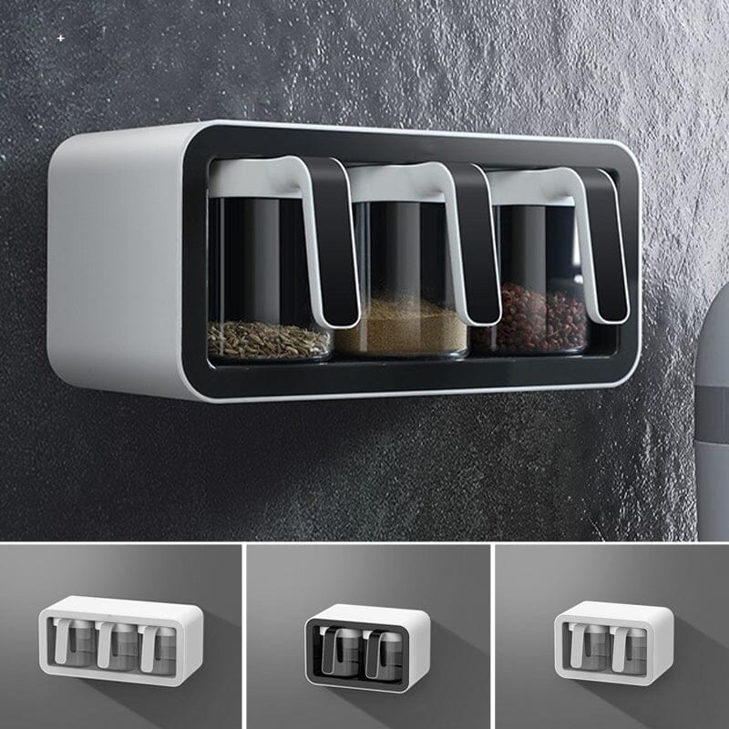 No-Hole Wall-Mounted Spice Box